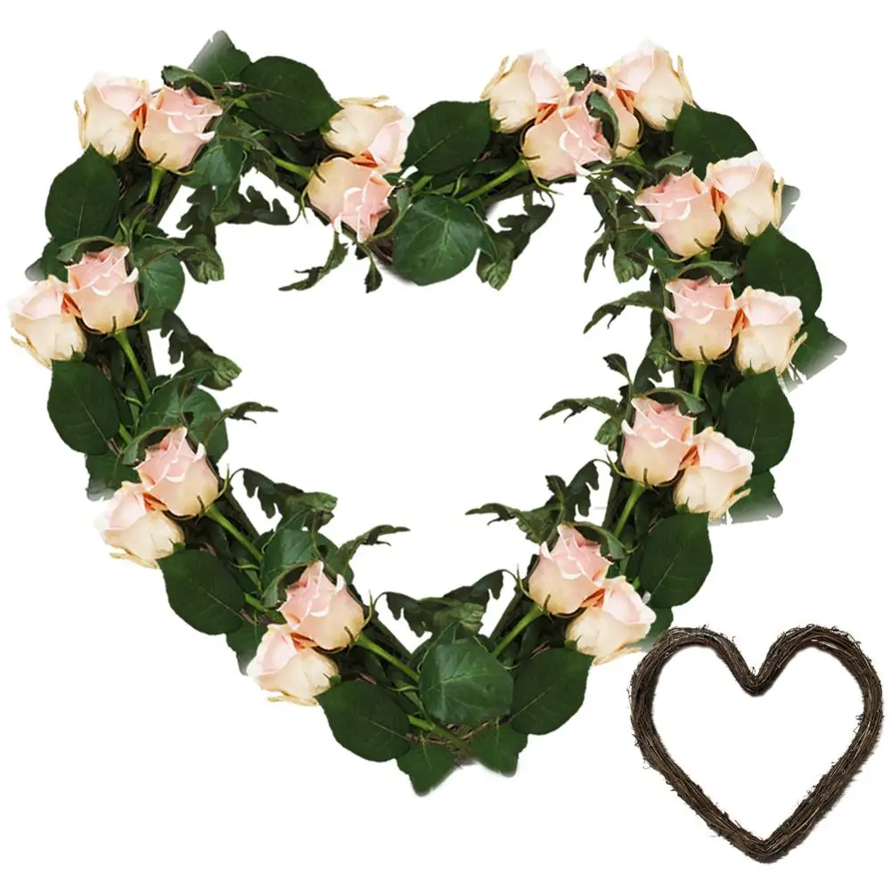 1 шт. ротанговое кольцо ветка в форме сердца из ротанга венок Takraw деревенский