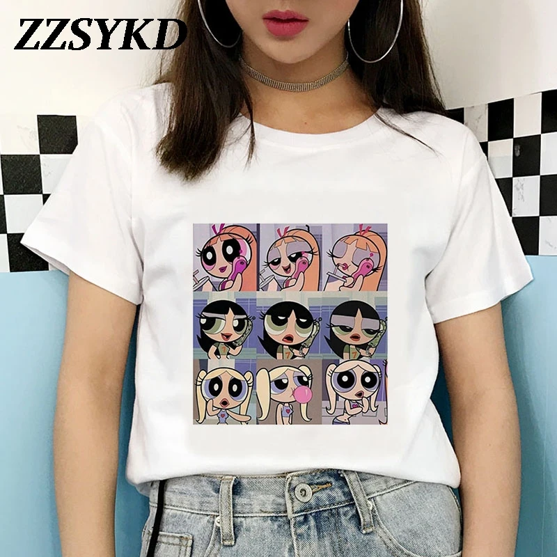 Футболки большого размера 2020 летние кавайные топы футболка с эффектом пайки для