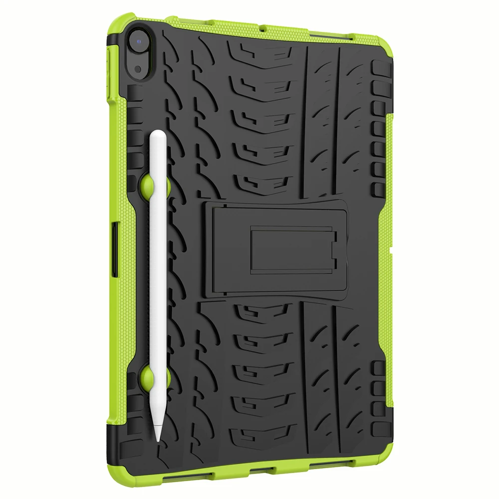 

For Apple iPad Air 10.9" 2020 Tablet Case For iPad Air 2020 Case TPU + PC Armor Cover Tire Patterned Shockproof Shell Fundas