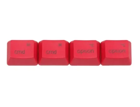 Keycaps OEM 1 4 шт./лот Высокое качество ключ крышка s для MAC Commond вариант PBT Материал DSA MAC ключ крышка OEM Profil красный белый серый черный цвет - Цвет: Keycaps OEM 1