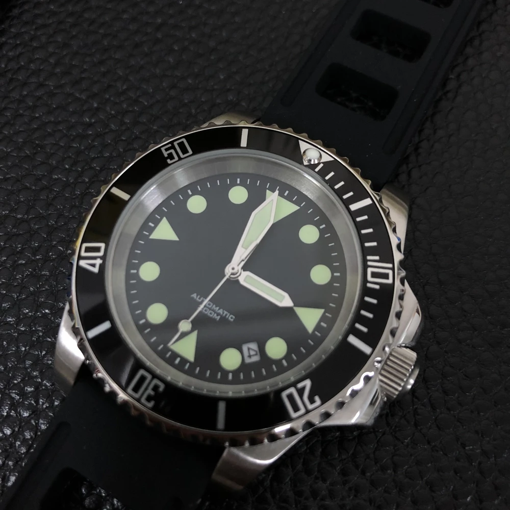 Стальные часы для дайвинга Супер Светящиеся автоматические механические