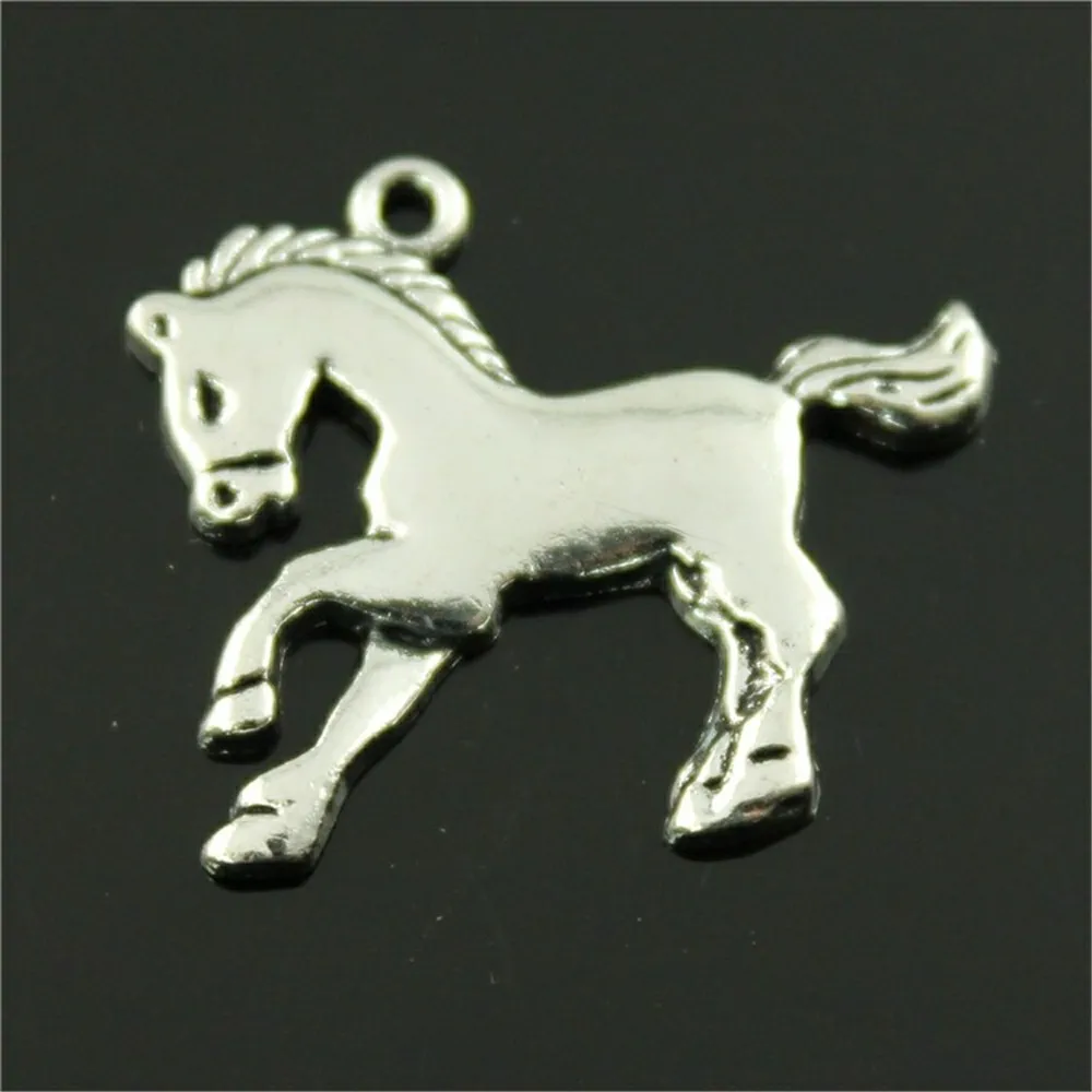 Подвеска в виде лота 10 шт./лот 23x25 мм подвеска лошади для изготовления ювелирных