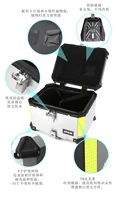 60L Motorcycle Top Rear Luggage Storage Box Case Waterproof Helmet Aluminum Tool Trunk for Honda BMW Yamaha Kawasaki Waterproof