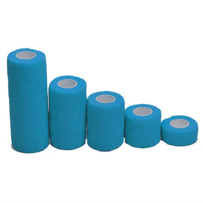 Color as shown 1Pcs Protective Self-adhesive Elastic Bandage Color Non-woven Self-adhesive Bandage Tattoo Bandage Medical Tape For Camping Sports - Цвет: Color as shown