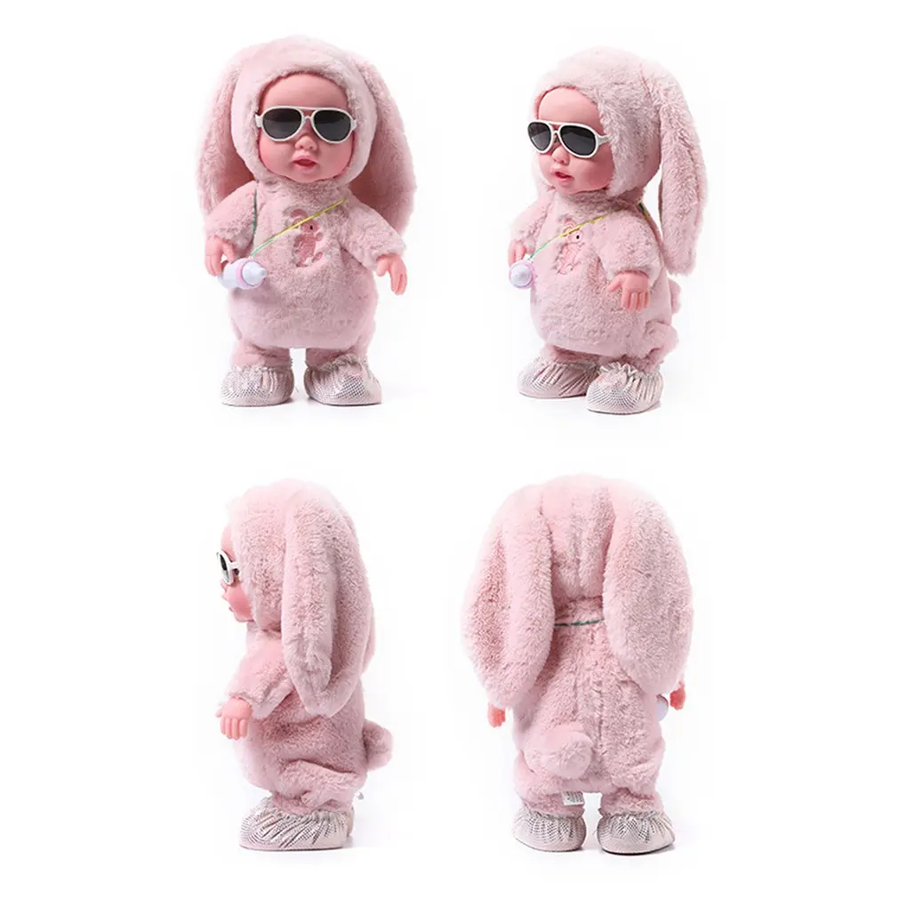 

Electric Plush Feeding Bottle Doll Singing And Dancing Baby Bottle Doll Toy Magnetic Control Birthday Gift For Children