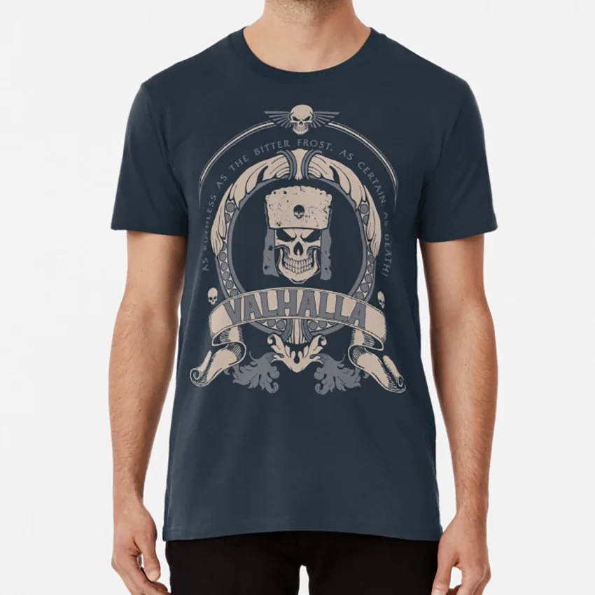 Футболка Valhalla лимитированная серия wh40k valhalla imperial guard серия|Мужские футболки| |