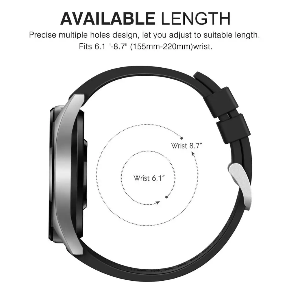 Ремешок для часов huawei watch gt 2e 2 honor magic Аксессуары samsung galaxy active Amazfit GTR 22 мм | Наручные