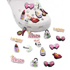 1 шт. розовые женские подвески для обуви из ПВХ для девочек, украшение для обуви, перчатки, аксессуары, пряжка для браслетов, подарок для детей