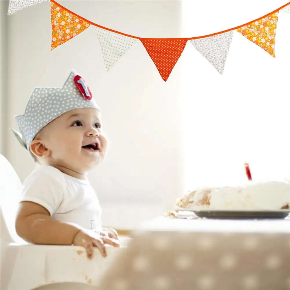 Оранжевый день благодарения хлопок треугольник Вымпел для детского праздника в