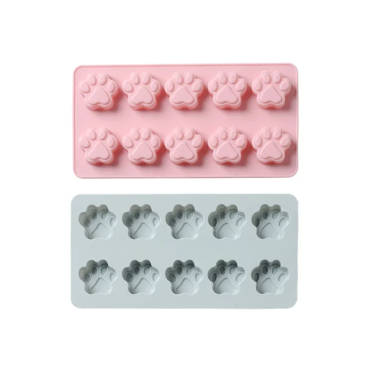 

10 CAT'S Paw Silicone Baking Mold Cake Mold Chocolate Ice Tray Mould DIY