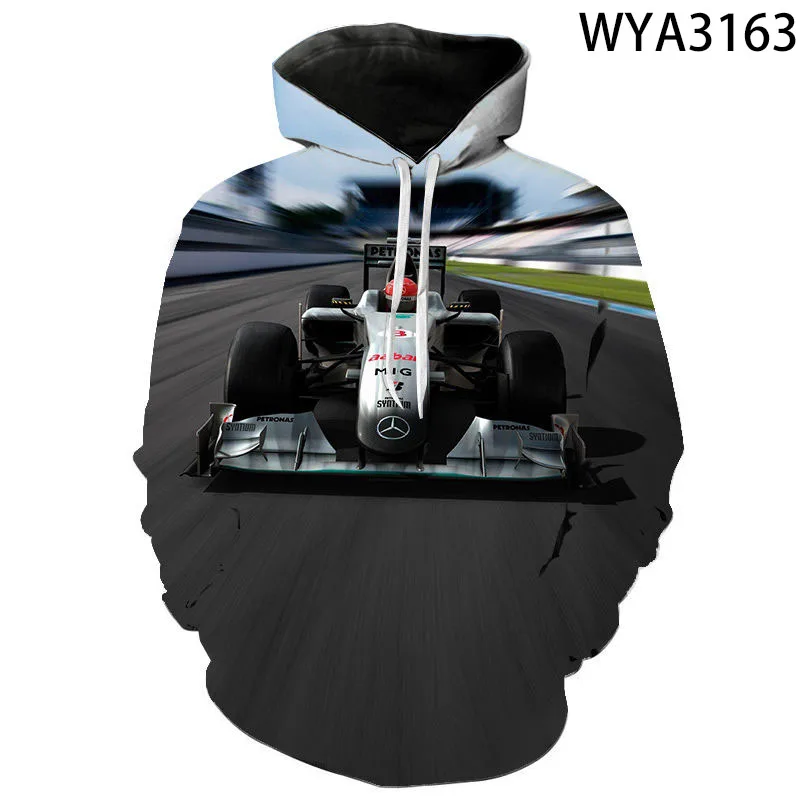 

2021 New Fashion Casual Boy Girl Kids Printed 3D Hoodies Streetwear Formula Car Men Women Children Sweatshirts Long Sleeve Tops