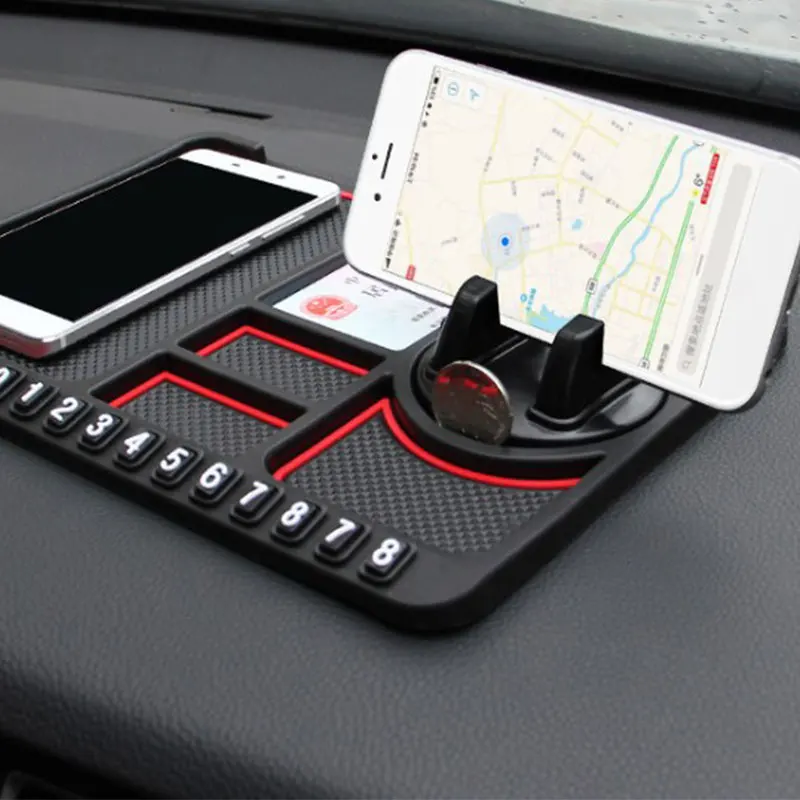 

Car Anti-Slip Mat Pad Auto Silicone Phone Holder Stand Non Slip Sticky Anti Slide Dashboard GPS Mount Bracket Parking Card