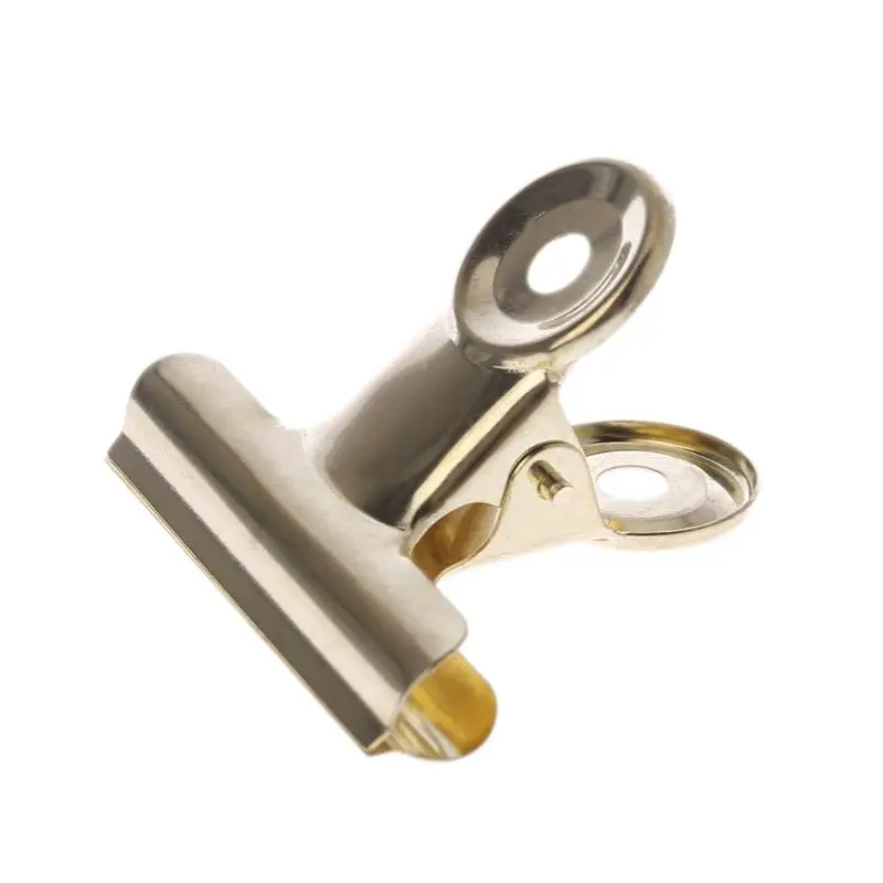 

5 Pcs Bulldog Letter Grip Clips Stainless Steel Paper File Binder Clip Food Bag Sealing Clamps Stationary Office Supplies