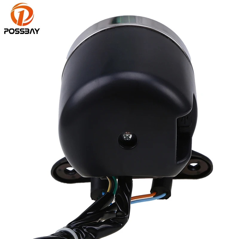 POSSBAY Motorcycle Dual Odometer Speedometer Gauge With USB Port Universal fit for Most Motorbike Scooter Speed Meters | Автомобили и