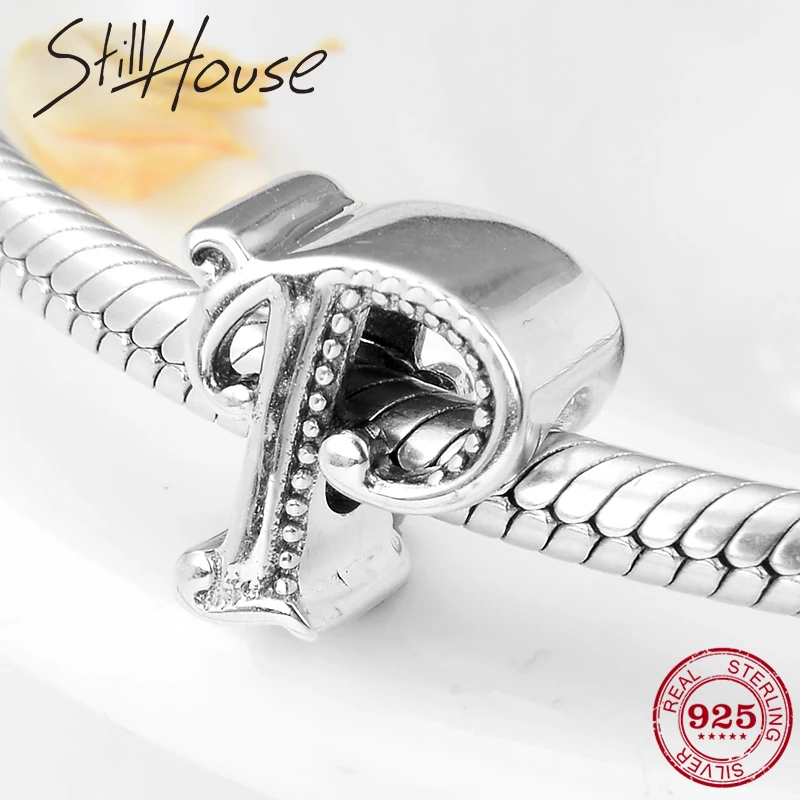 Бусина-Шарм сделай сам из серебра 925 пробы 26 букв алфавита | Украшения и