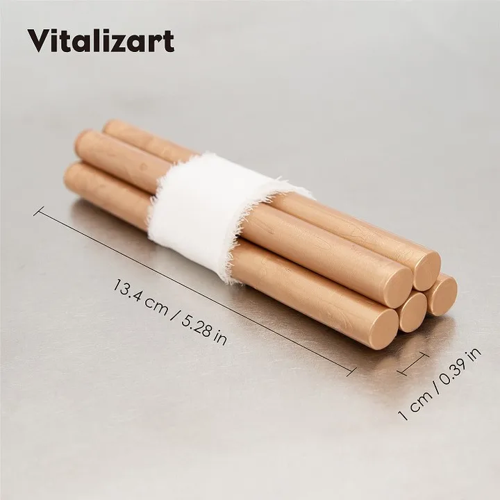 

Vitalizart Sealing Wax Sticks for Wax Seal Stamp Compatible with Glue Gun