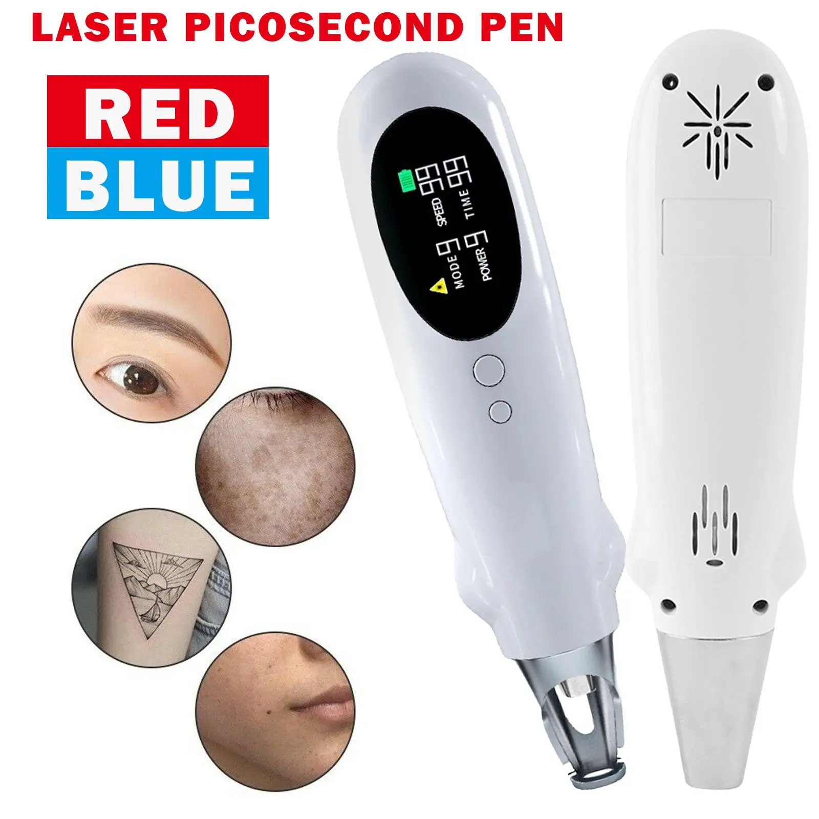 Обновленная лазерная ручка пикосекунды 9 + терапевтический лазер с синим и