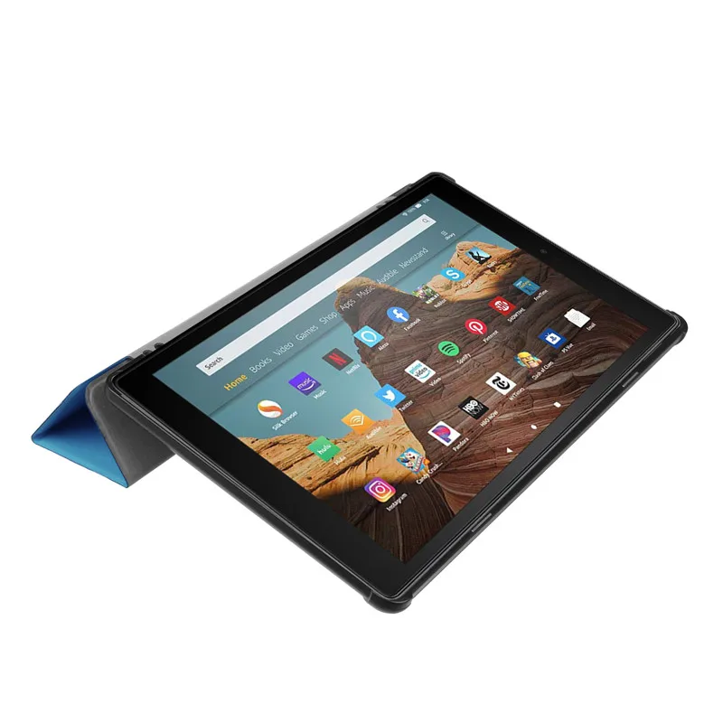 Чехол из искусственной кожи для Amazon Fire HD 10 2021 2019 магнитный складной чехол