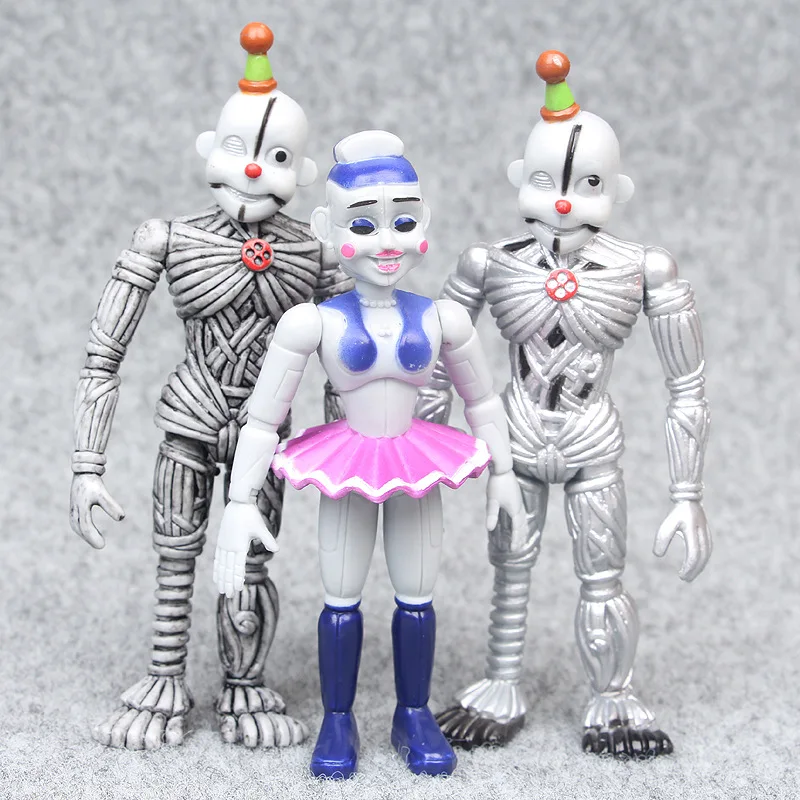 6 шт. 4 &quotFNAF Five Nights at Freddy's Action fights Sister расположение игрушка из игры FNAF Foxy медведь