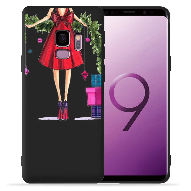 Модный чехол для телефона с рождественской елкой для девочек samsung Galaxy S9 S8 S10 Plus S7 S6 Edge S10 Lite Note9 8 10 Pro, чехол Etui - Цвет: 15
