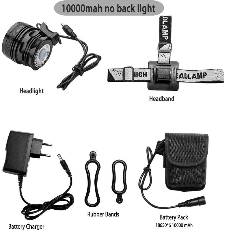 7LED 10000mah Cycloving брендовые высококачественные одноцветные светодиодный велосипедный светильник велосипед светодиодный головной светильник фары Алюминий из водонепроницаемого материала - Цвет: 7LED 10000mah