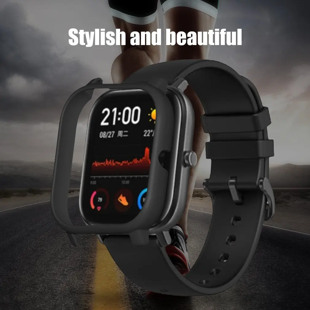 Защитный чехол для умных часов Amazfit GTS из поликарбоната защитная рамка умные