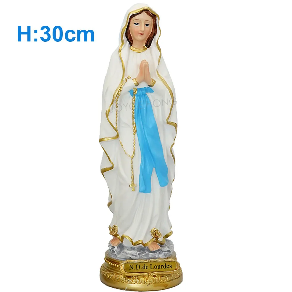 Статуэтка на столешнице с Христом статуэтка из смолы благородная Мадонна св.