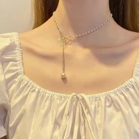 60 dropshipping2021 new elegant and fashionable ladies pearl necklace simple matching gift jewelry