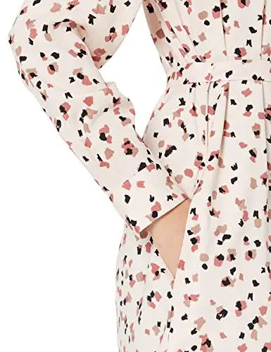 

Daily Ritual Women's Georgette Long-Sleeve Button Down Shirt Dress