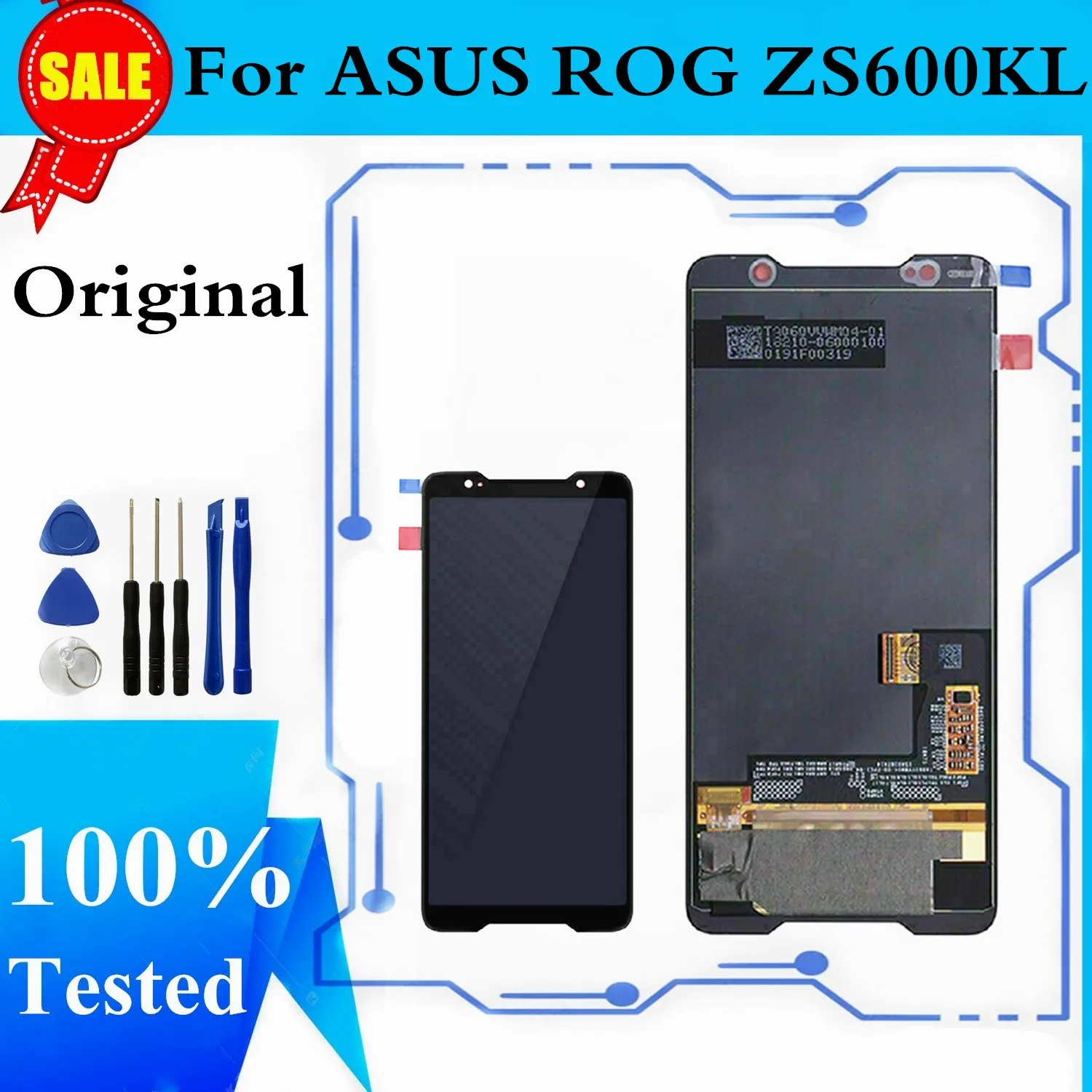 

Original AMOLED Screen For ASUS ROG Phone ZS600kl Z01QD LCD Display Touch Screen Digitizer Assembly Replacement Spare Parts