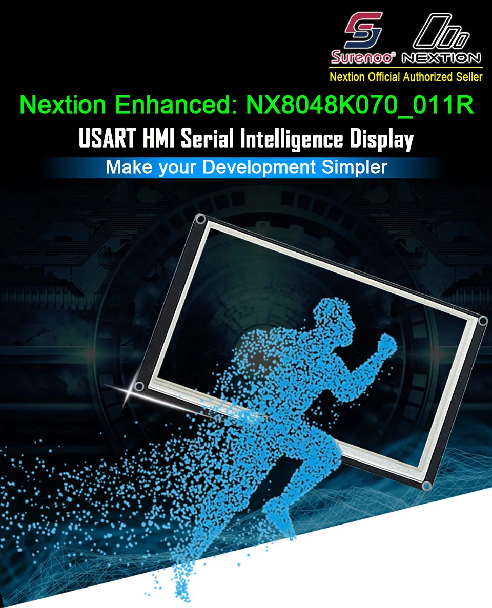 7," NX8048K070 Nextion Enhanced HMI USART UART серийный резистивный сенсорный TFT ЖК-модуль панель дисплея для Arduino Raspberry Pi