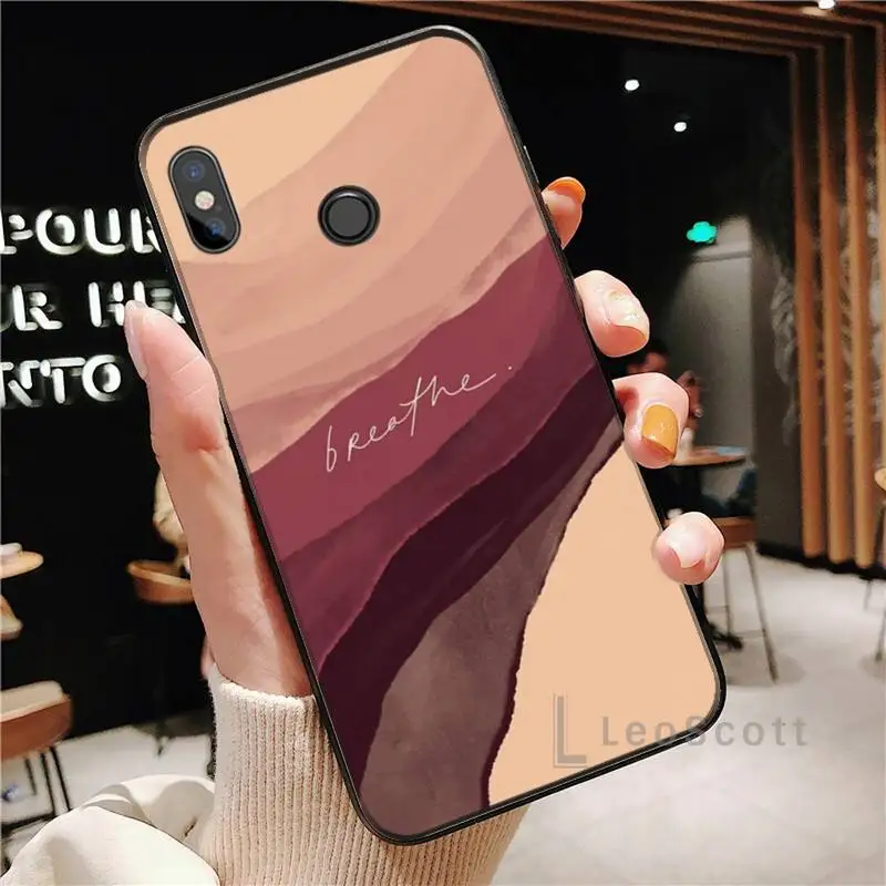 

Art blooming pattern abstract Phone Case For Xiaomi Redmi note 4 4X 8T 9 9s 10 K20 K30 cc9 9t pro lite max