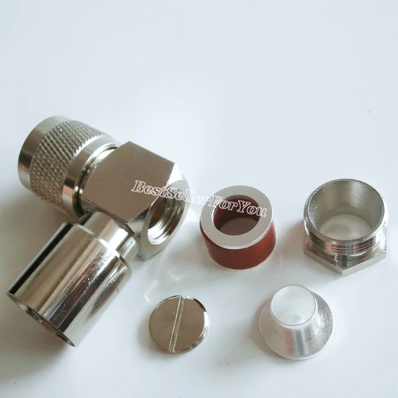 

1x UHF Male PL259 PL-259 90 Degree Clamp RG8 RG213 LMR400 Cable Right Angle RA RF Connector