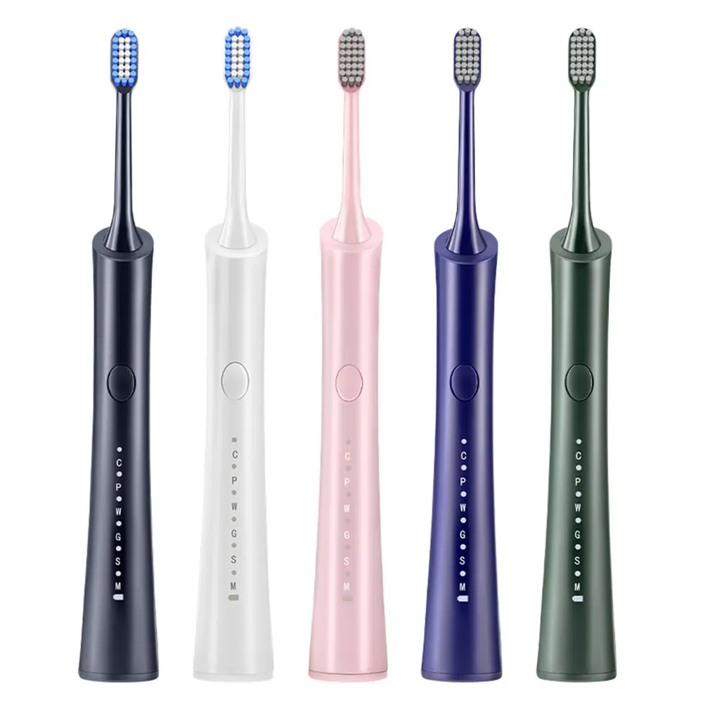 

Sonic Electric Toothbrush Waterproof USB Charging Toothbrush With Replacement Brush Heads Home Use Oral Cleaning Tool