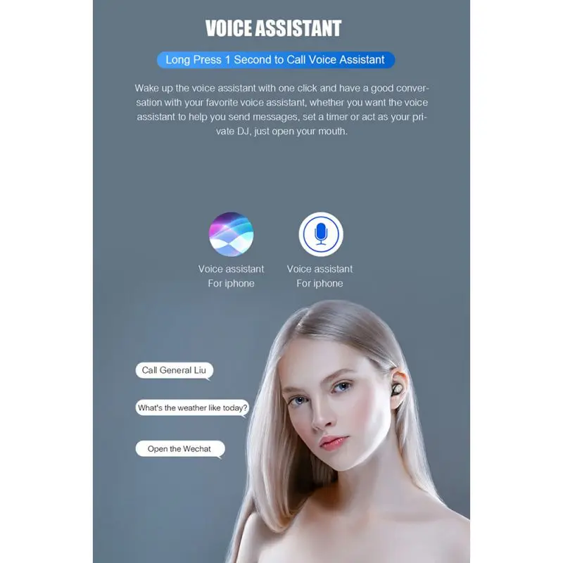 Эргономичный дизайн TWS Bluetooth 5 0 наушники 3D стерео звук беспроводные с зарядным