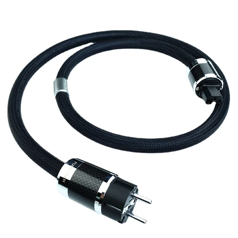 Audiophile Audio Power Cable Furutech Alpha PS-950-18 Carbon Fiber AC Plug Cord US/EU/UK Version images - 6