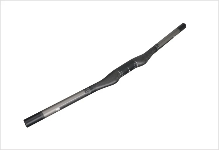Matte Black TOSEEK руль Mtb руль для велосипеда горизонтальная рукоять - Цвет: Matte Black