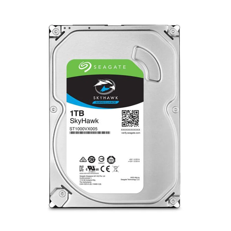 

Seagate SkyHawk 1TB Surveillance Internal Hard Drive HDD 3.5 Inch SATA HDD ST1000VX005 5900rpm 64MB Cache