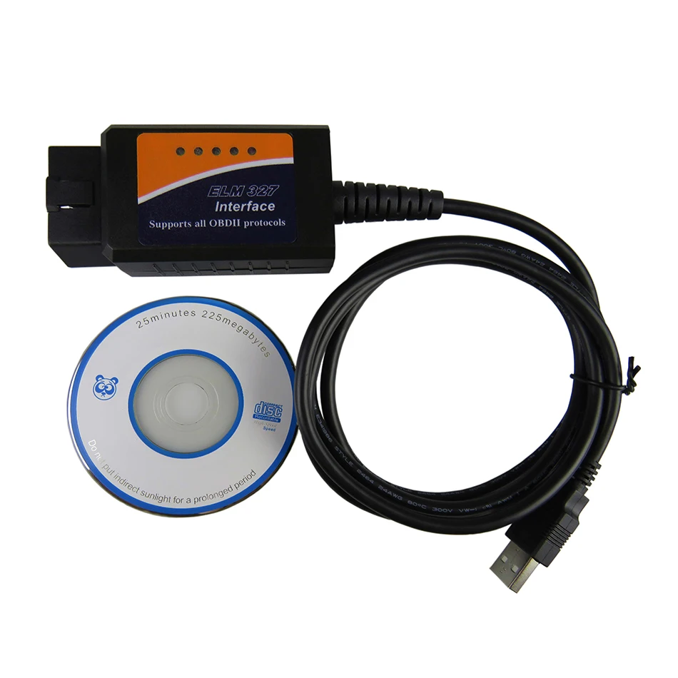 Лучший сканер интерфейса ELM327 USB OBD2/OBDII автомобильный диагностический ELM 327 в 1 5 чип