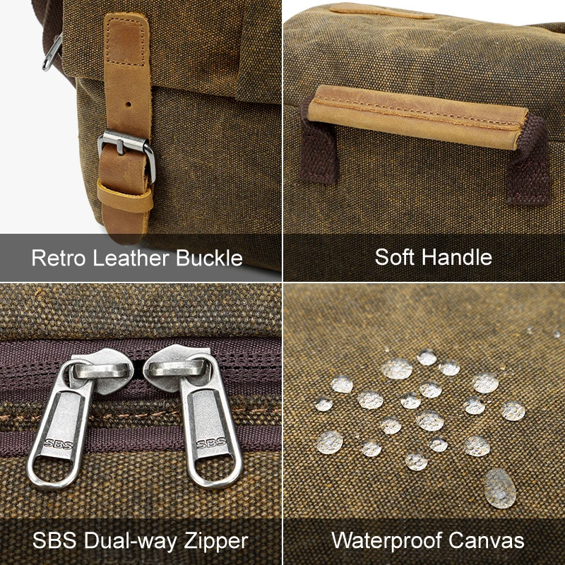 Водонепроницаемая Холщовая Сумка для фото-и видеосъемки ретро винтажная DSLR