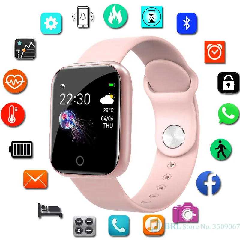 Светодиодные цифровые наручные часы для детей фитнес трекер цветной экран