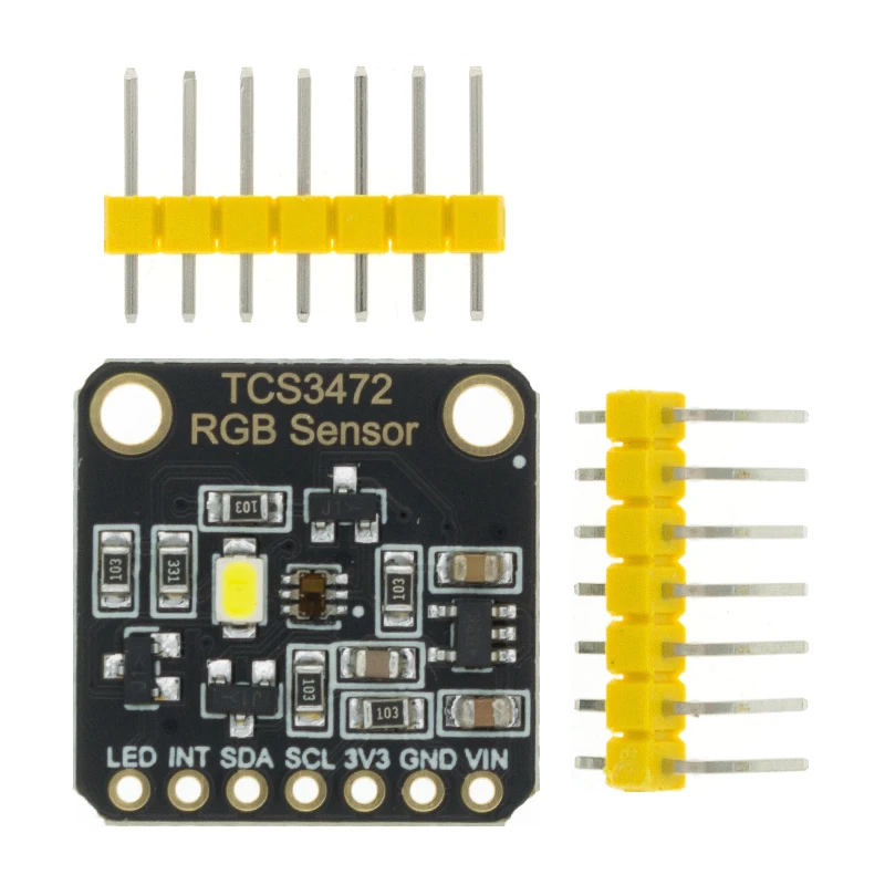 TCS34725 Color Sensor Recognition Module RGB Development Board IIC For Arduino STM32 laboratory | Электронные компоненты и