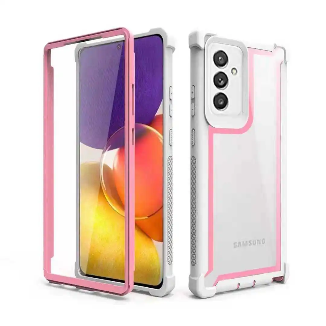 

Honatop Clear bumper protective case for Samsung galaxy A02s A52 A72 A42 A32 A12 5G A82 A42 phone case cover with landyard