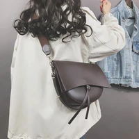 female female bag retro wide strap saddle shoulder crossbody bags women brand designer half moon large capacity ladies handbags