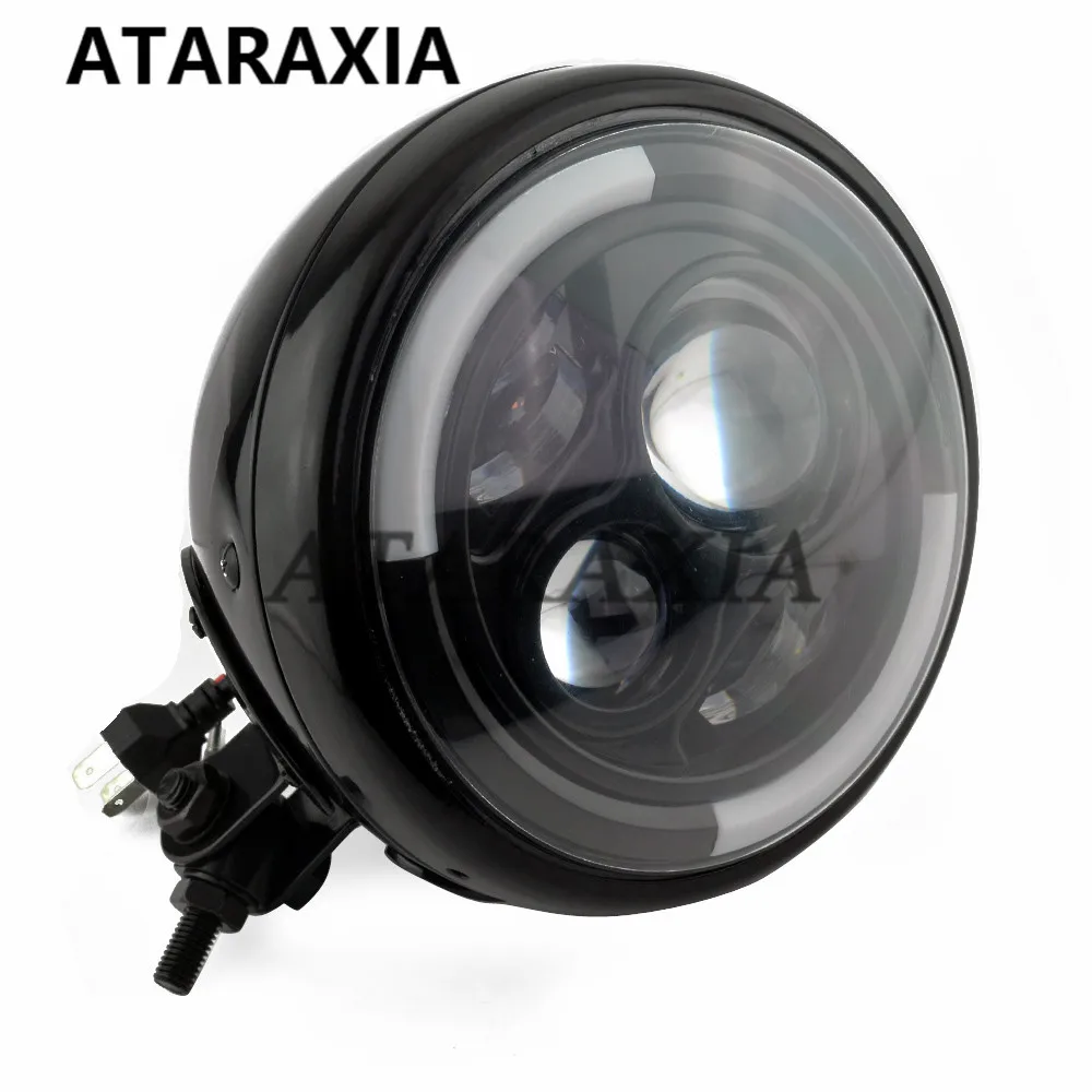 Круглые светодиодные фары для мотоцикла 7 дюймов дальний и ближний свет Harley