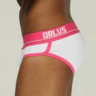 Мужские трусы брифы джоки ORLVS, черные дышащие трусы брифы, бандаж, быстросохнущее нижнее белье для мужчин, гей-бикини, гей-бикини, 2019