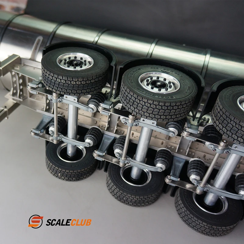 Грузовик-трактор scaleclub Tamiya 1/14 цельнометаллический резервуар прицеп для