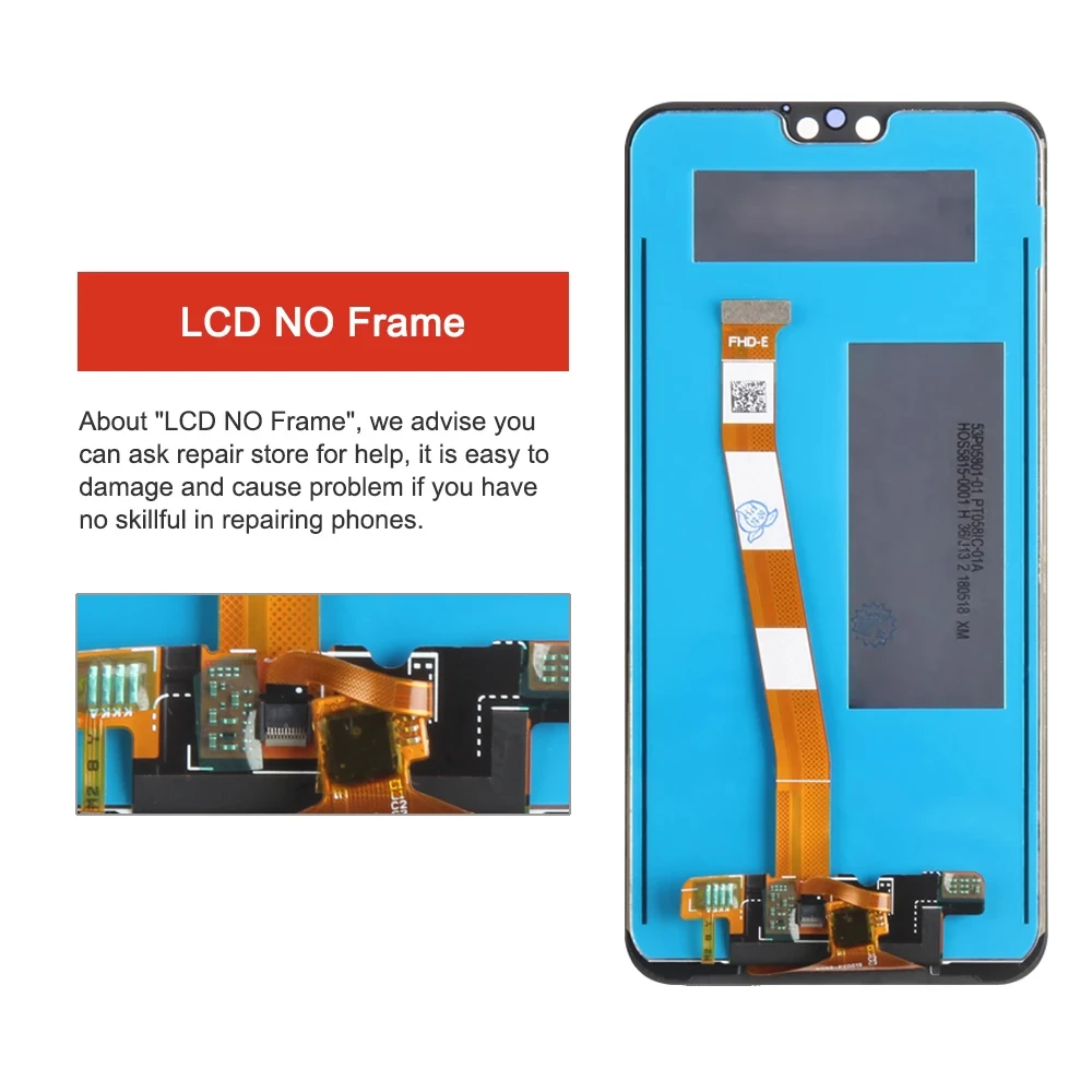 Pantalla t&aacute;ctil Original para Huawei Honor 9i, piezas de repuesto de digitalizador LCD, LLD-AL20-3