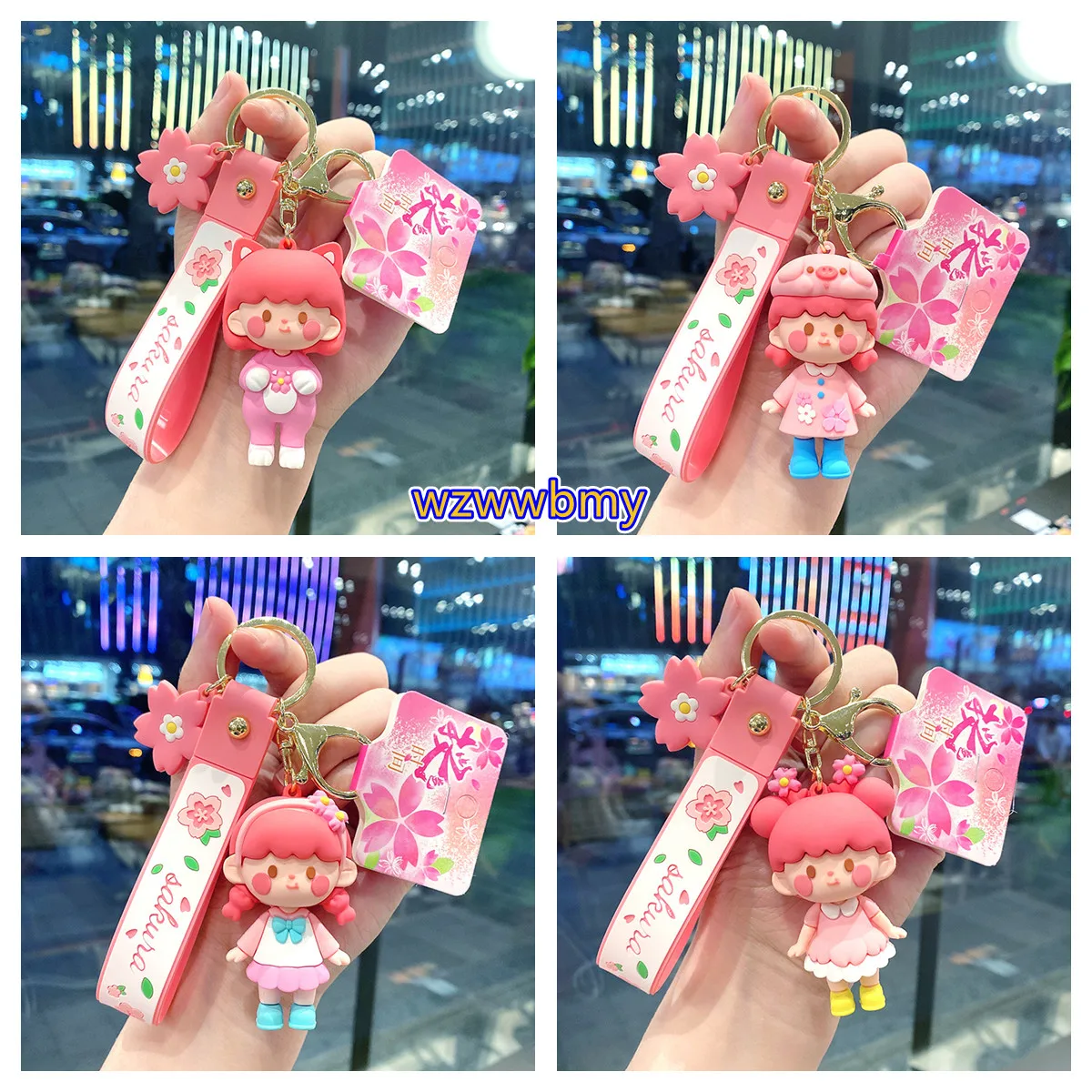 

Hot Sale Cartoon Blind Box Cute Kawaii Keychain Creative Girl's Gifts Soft PVC Keyrings Phone Bag Pendant Toys Fashion Jewelry