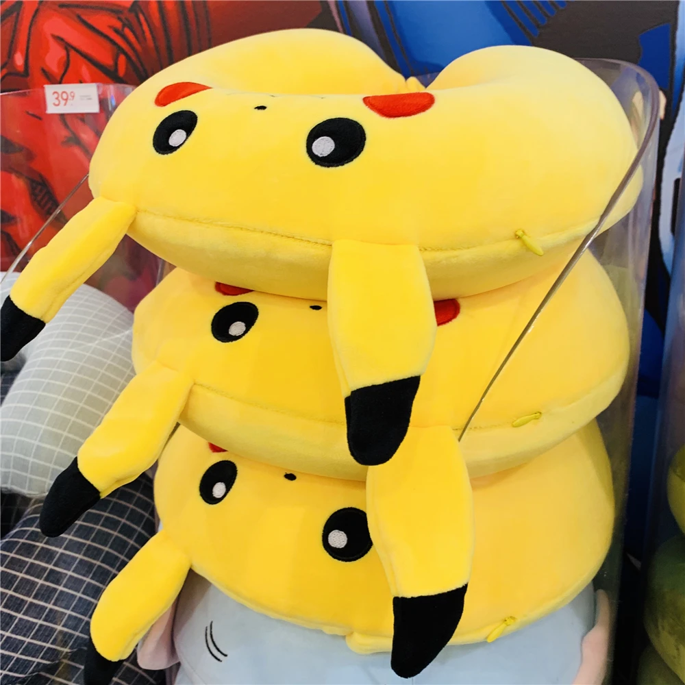 

Pikachued Plush U Neck Pillow Pokemoned Stuffed Toy Cute Anime Elf Memory Foam Pillow Gift For Girlfriend